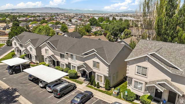 1213 E 540 N, Spanish Fork, UT 84660 - aerial view of residential area with mountains