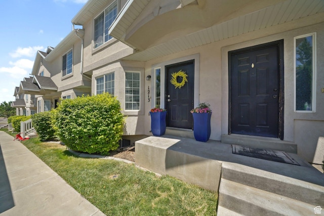 1213 E 540 N, Spanish Fork, UT 84660 - entrance to property with stucco siding