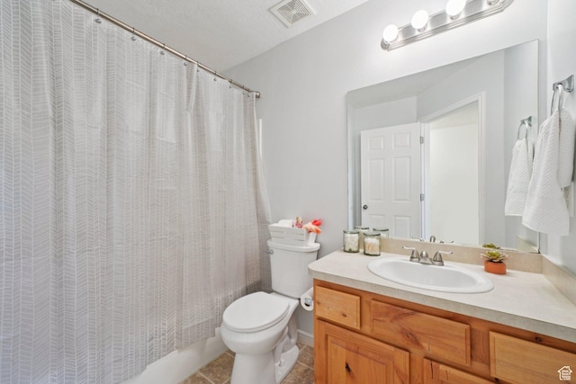 1213 E 540 N, Spanish Fork, UT 84660 - bathroom featuring vanity, tile patterned flooring, and shower / bath combination with curtain