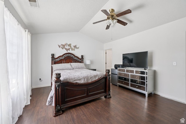 1213 E 540 N, Spanish Fork, UT 84660 - bedroom featuring wood finished floors, lofted ceiling, and ceiling fan