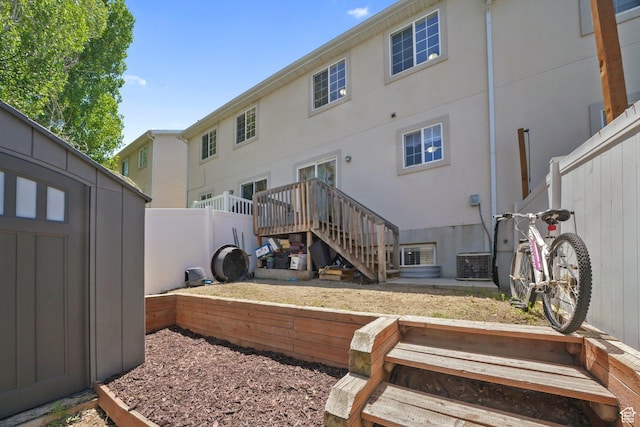 1213 E 540 N, Spanish Fork, UT 84660 - back of property featuring stucco siding and a storage shed