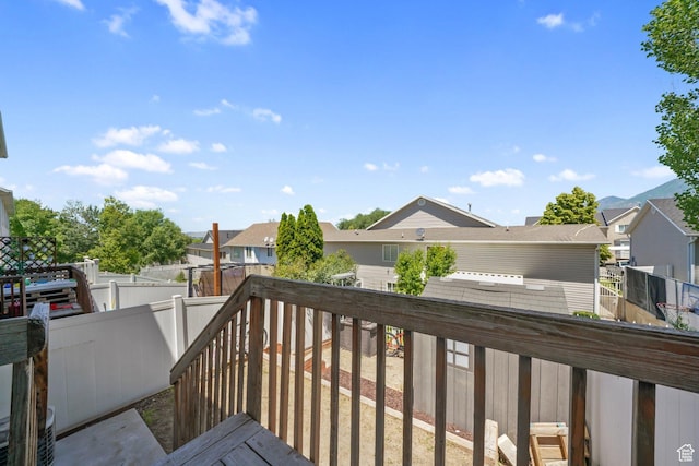 1213 E 540 N, Spanish Fork, UT 84660 - deck with a residential view and a fenced backyard