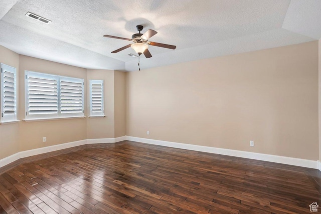 2131 S 1230 W, Syracuse, UT 84075 - unfurnished room with hardwood / wood-style flooring, ceiling fan, and a textured ceiling