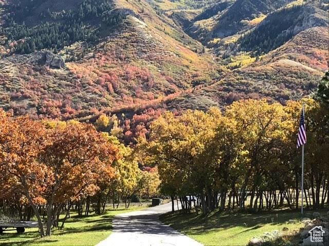 685 S Woodland Hills Dr, Woodland Hills, UT 84653 - view of mountain backdrop with a heavily wooded area