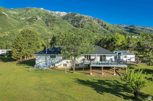 685 S Woodland Hills Dr, Woodland Hills, UT 84653 - view of mountain backdrop with a heavily wooded area