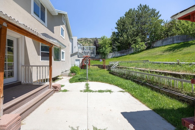 672 E Center St, Providence, UT 84332 - fenced backyard with a patio area