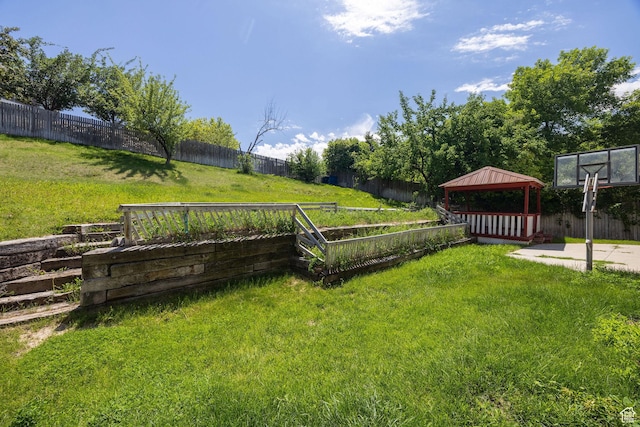 672 E Center St, Providence, UT 84332 - fenced backyard with a gazebo
