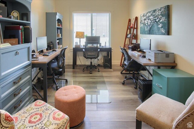 2832 S 1200 W, Syracuse, UT 84075 - home office with wood finished floors and baseboards
