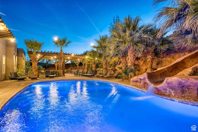 4582 S 1500 W, Hurricane, UT 84737 - swimming pool with a patio area and a pergola