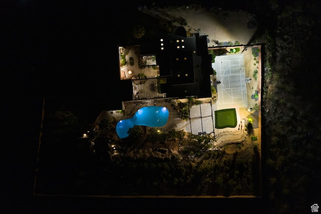 4582 S 1500 W, Hurricane, UT 84737 - aerial view at twilight of view of pool area