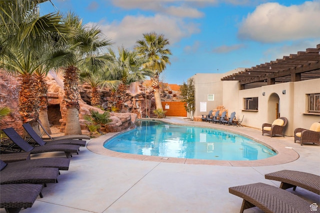 4582 S 1500 W, Hurricane, UT 84737 - swimming pool with a patio area and a pergola