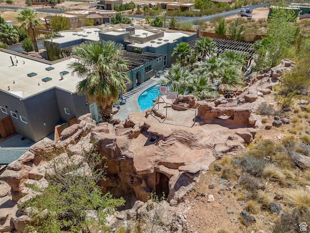 4582 S 1500 W, Hurricane, UT 84737 - bird's eye view of a pool area