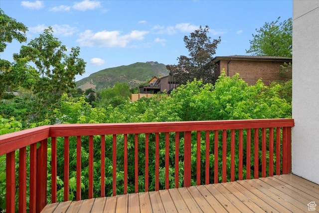 3181 E Deer Creek Cir, Cottonwood Heights, UT 84121 - deck with a mountain view
