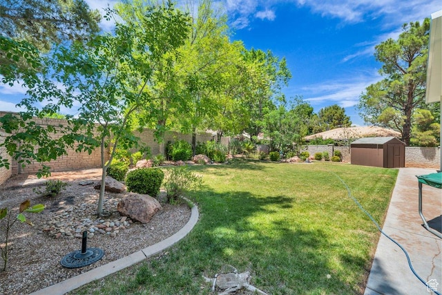2119 Blair Cir, Santa Clara, UT 84765 - fenced backyard featuring a shed
