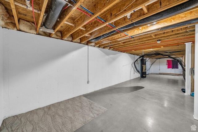2119 Blair Cir, Santa Clara, UT 84765 - unfinished basement featuring water heater