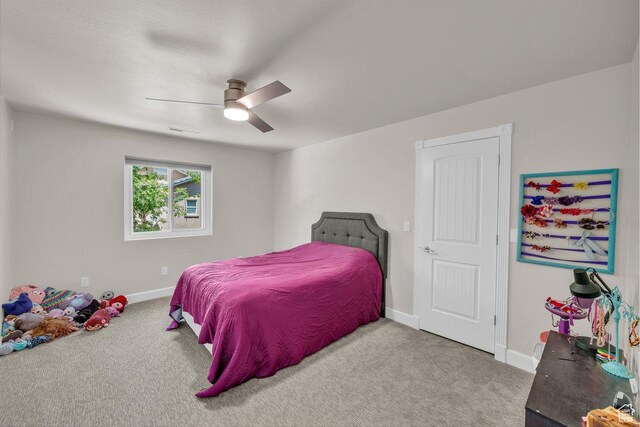 2119 Blair Cir, Santa Clara, UT 84765 - carpeted bedroom featuring baseboards and ceiling fan