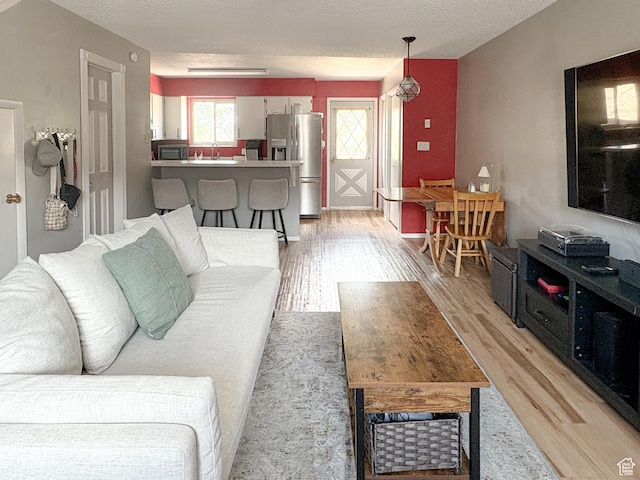 101 N 1850 W Unit 35, Cedar City, UT 84720 - living area with light wood-style flooring and a textured ceiling