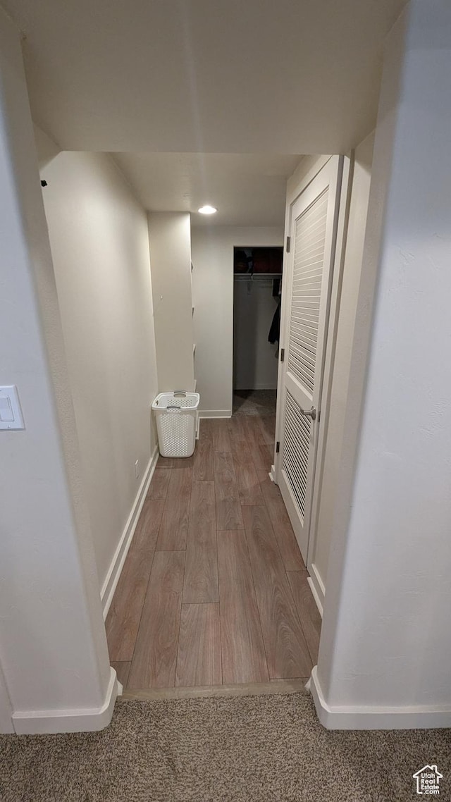 1584 E Petunia Way, Sandy, UT 84092 - hall with wood finished floors and recessed lighting