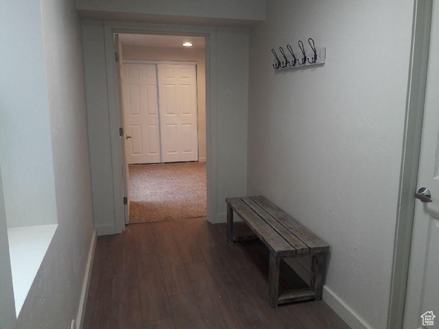 1584 E Petunia Way, Sandy, UT 84092 - hallway with wood finished floors and baseboards