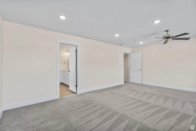 181 W 580 S, Orem, UT 84058 - unfurnished room featuring light colored carpet, a ceiling fan, recessed lighting, and a textured ceiling