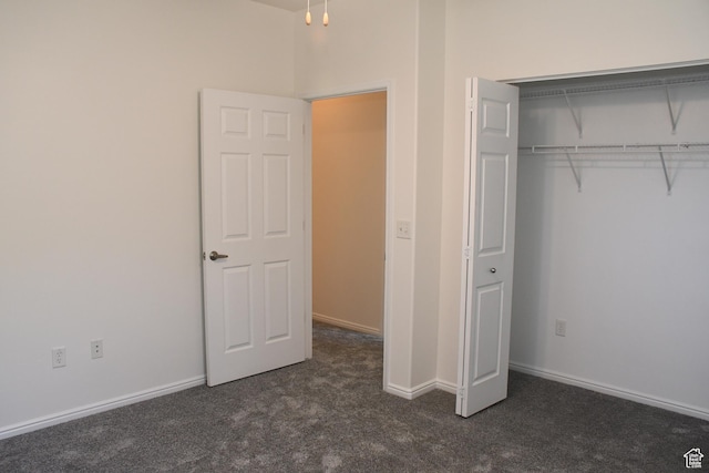 3072 W Leisure Villas Ct, West Jordan, UT 84084 - unfurnished bedroom featuring dark colored carpet and a closet