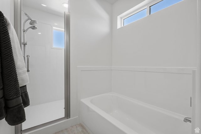 7494 N Silver Ridge Rd Unit 3466, Eagle Mountain, UT 84005 - bathroom with a bath and a stall shower