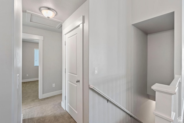 916 Cold Creek Way, Layton, UT 84041 - hall featuring an upstairs landing, attic access, and carpet