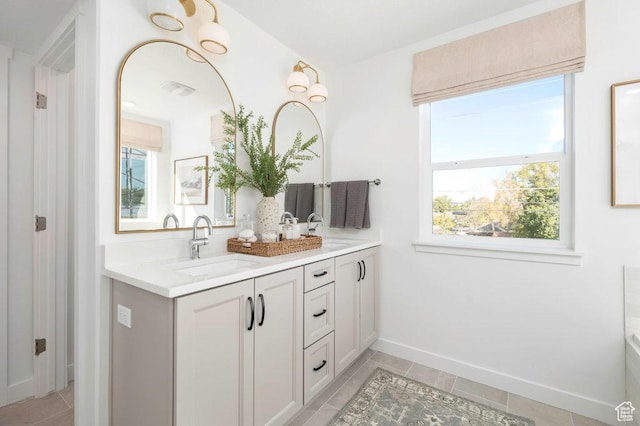 6556 S Jefferson St Unit 15, Murray, UT 84107 - full bathroom featuring double vanity and tile patterned floors