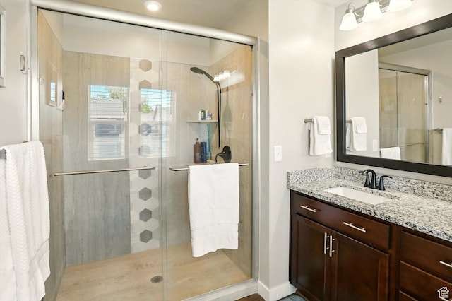 847 N 2125 W, Layton, UT 84041 - full bathroom featuring vanity and a stall shower