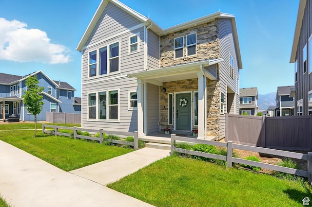 847 N 2125 W, Layton, UT 84041 - view of front of property featuring stone siding and a residential view