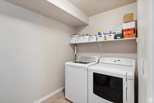 163 Cold Creek Way, Layton, UT 84041 - washroom with washer and clothes dryer and light tile patterned floors
