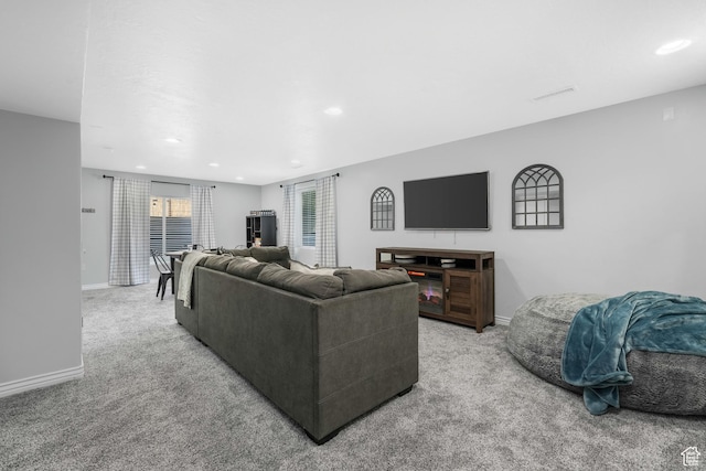 450 N 200 E, Lehi, UT 84043 - living room featuring light carpet and recessed lighting