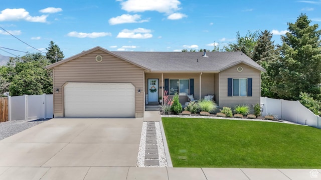 450 N 200 E, Lehi, UT 84043 - ranch-style home with an attached garage, concrete driveway, and a shingled roof