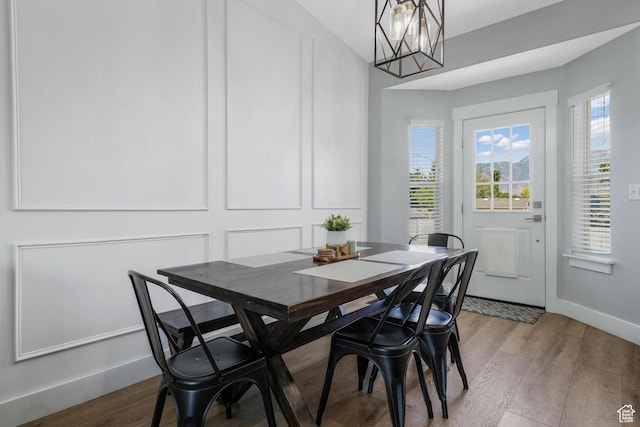 450 N 200 E, Lehi, UT 84043 - dining room with wood finished floors and a chandelier