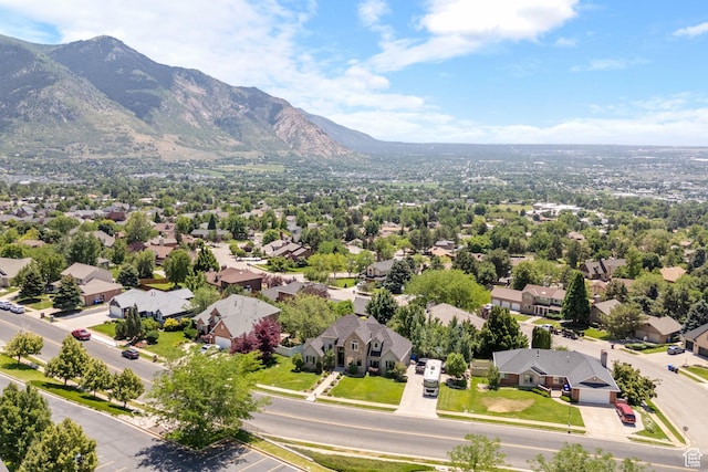 665 E 3550 N, North Ogden, UT 84414 - aerial view of residential area with a mountain backdrop