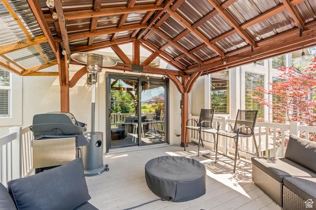 665 E 3550 N, North Ogden, UT 84414 - deck with a gazebo and area for grilling