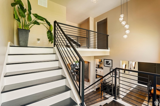 665 E 3550 N, North Ogden, UT 84414 - stairs with wood finished floors