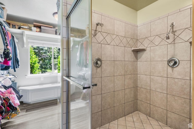 1644 W 1200 N, Farr West, UT 84404 - bathroom featuring a stall shower and wood finished floors