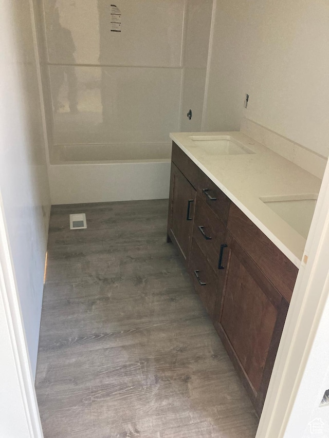 908 N 140 W, Mayfield, UT 84643 - full bathroom featuring double vanity and wood finished floors