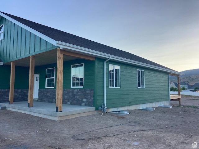 908 N 140 W, Mayfield, UT 84643 - property exterior at dusk with a porch