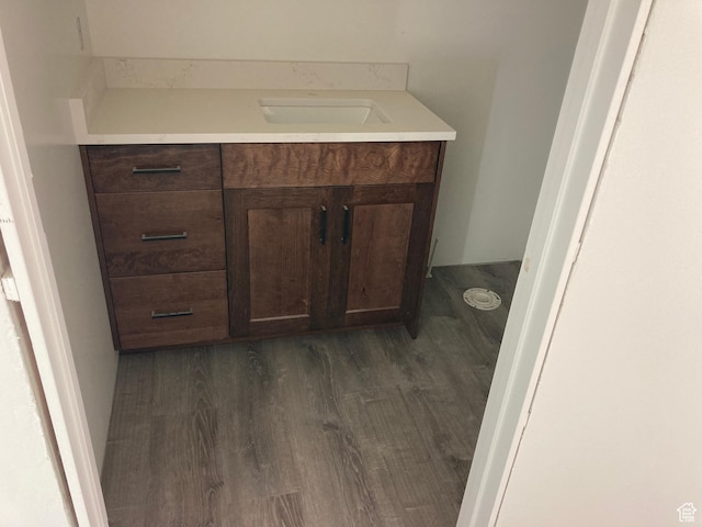 908 N 140 W, Mayfield, UT 84643 - bathroom featuring vanity and wood finished floors