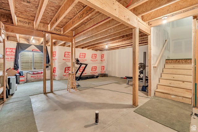940 N Center St, Santaquin, UT 84655 - unfinished basement with stairway
