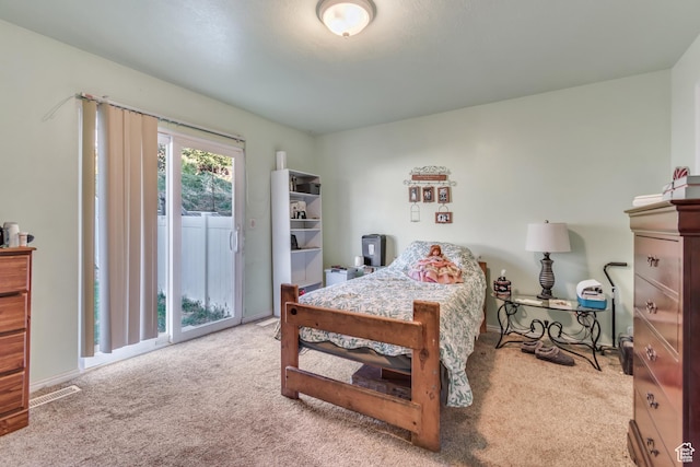 382 N Peach St, Santaquin, UT 84655 - bedroom featuring carpet floors and access to exterior
