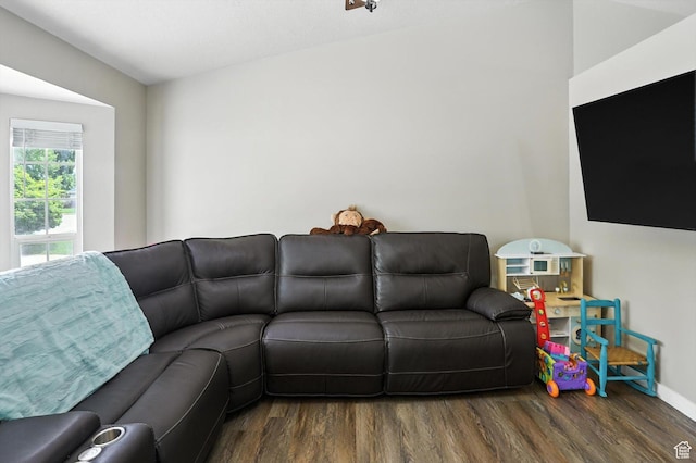 416 N 450 W, Clearfield, UT 84015 - living room with wood finished floors and baseboards