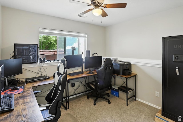 416 N 450 W, Clearfield, UT 84015 - office area with ceiling fan and carpet