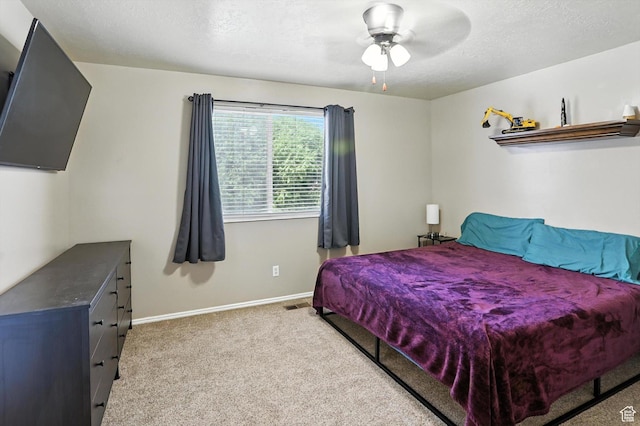 416 N 450 W, Clearfield, UT 84015 - bedroom featuring carpet floors, ceiling fan, and a textured ceiling
