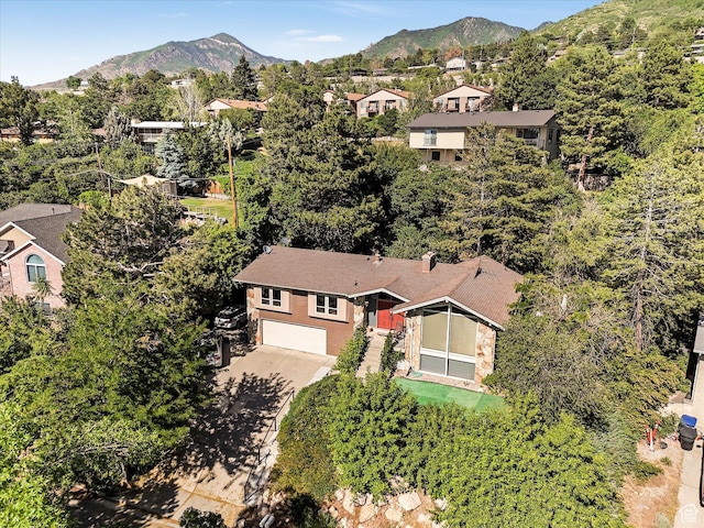 4783 S Bron Breck St, Salt Lake City, UT 84117 - drone / aerial view of a mountainous background