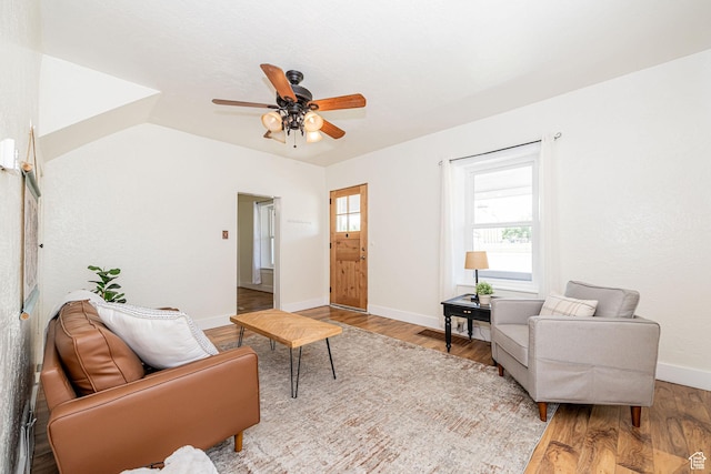 13 N 100 W, Smithfield, UT 84335 - living room with ceiling fan and wood finished floors