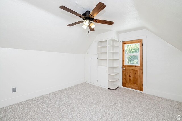 13 N 100 W, Smithfield, UT 84335 - additional living space with vaulted ceiling, carpet, and a ceiling fan