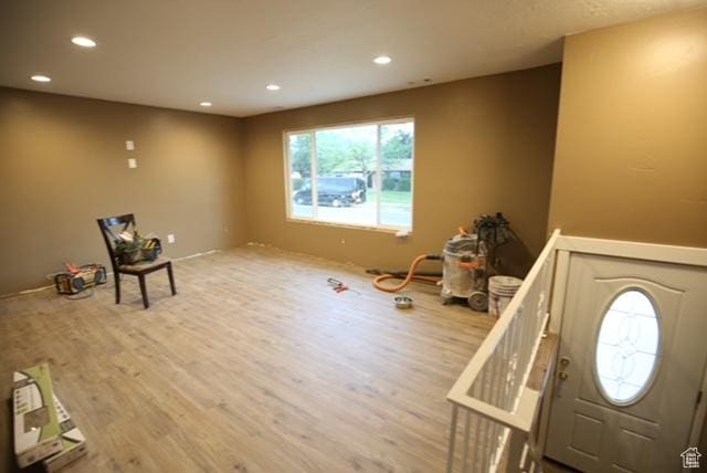 591 E Acoma Rd A-B, Unit A-B Midvale, UT 84047 - foyer entrance featuring wood finished floors and recessed lighting